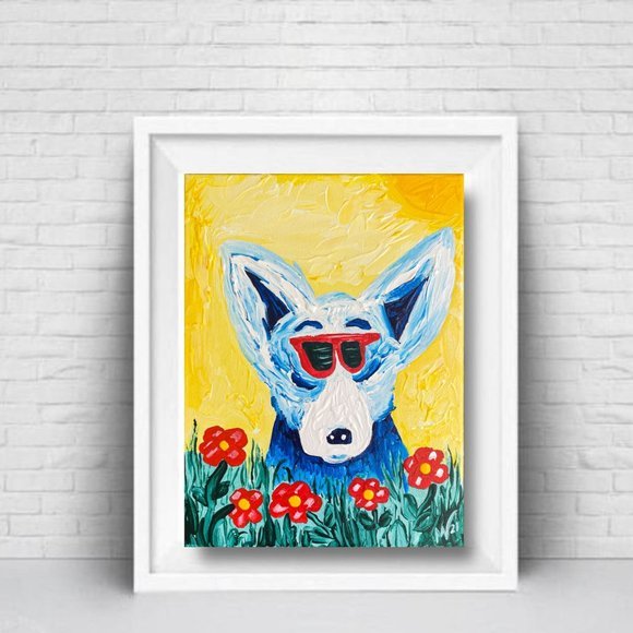 BLUE DOG "Shades of Hollywood Art based on George Rodrigue - Picture 5 of 10